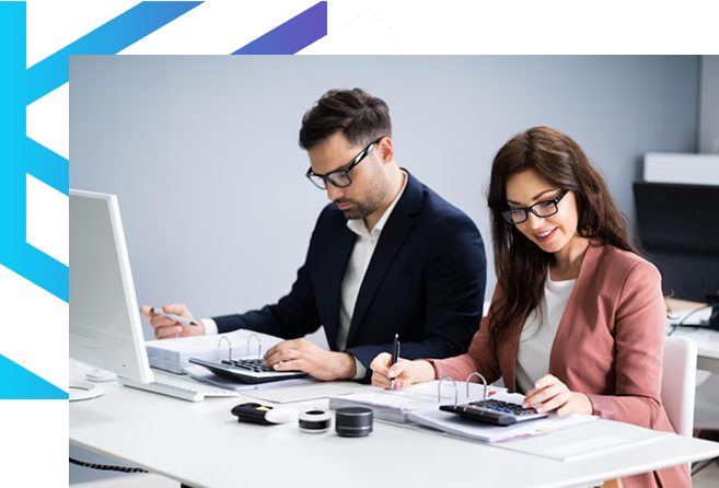 Accountants working together