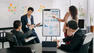 sales team meeting